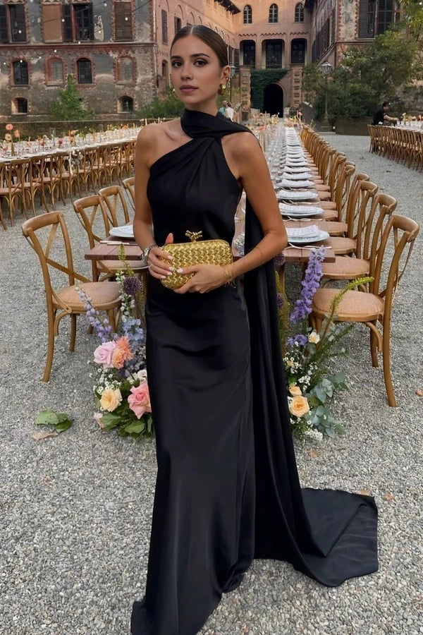 DingJiDress Formal Dress Sexy Sheath High Neck Sleeveless Backless Party Fashion Prom Dress