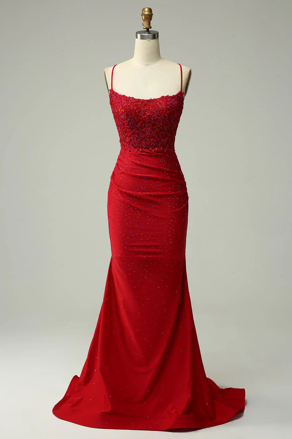 DingJiDress Trendy Mermaid Halter Neck Royal Blue Long Prom Dress with Appliques Beading