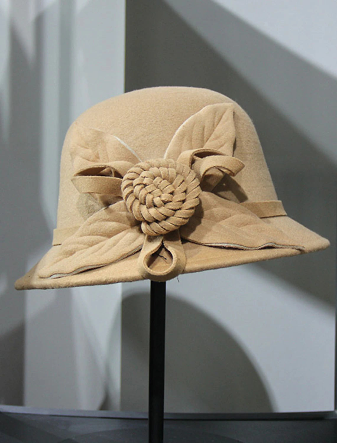 DingJiDress Hats Hat Fedora Hat Straw Hat Casual Holiday Kentucky Derby Melbourne Cup Cocktail Elegant Vintage Style Split Joint Headpiece Size:56cm Headwe