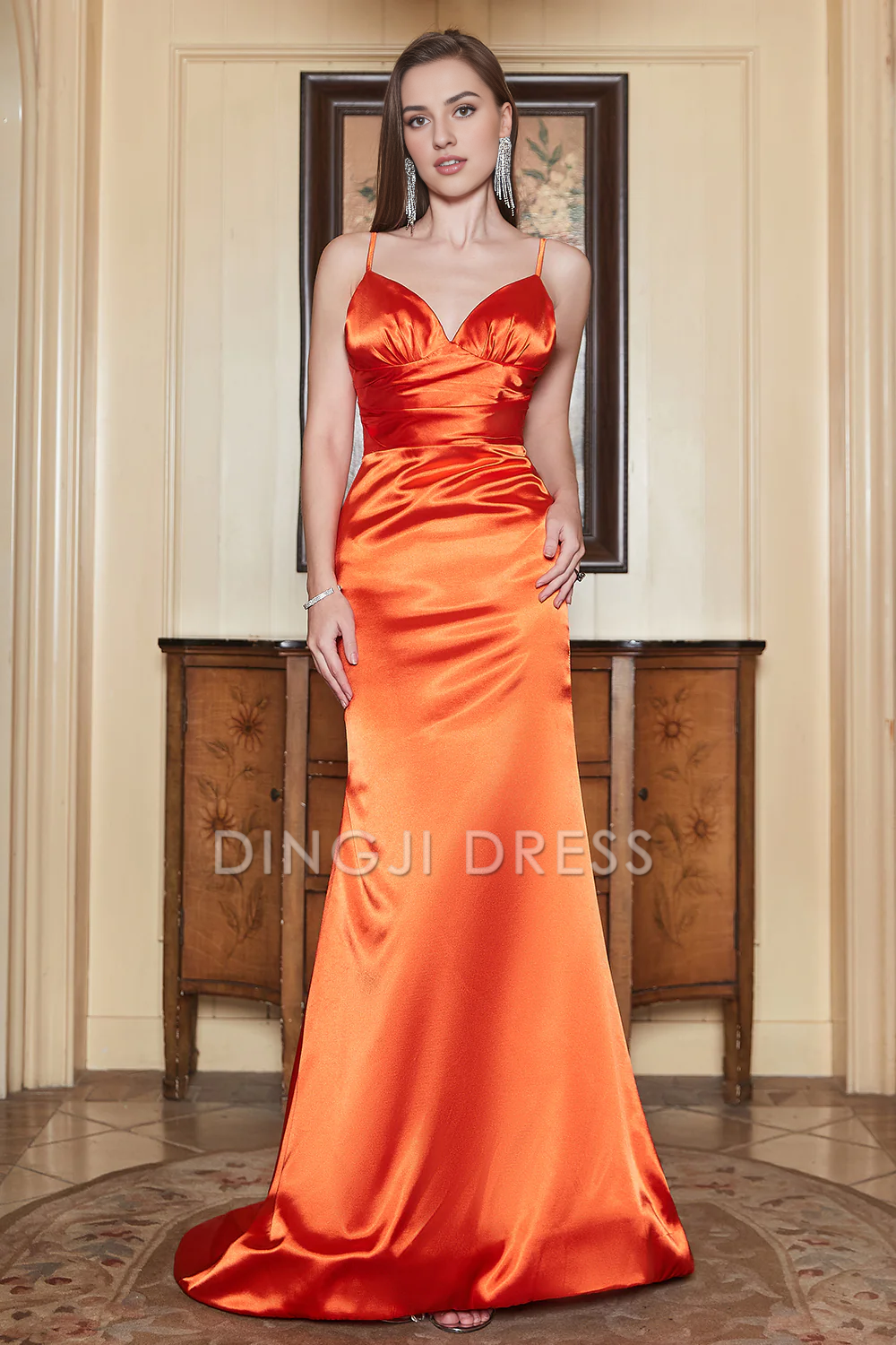 DingJiDress High Quality Dress Evening Dress Elegant Mermaid Spaghetti Strap Sweetheart Backless Fashion Long Prom Dress