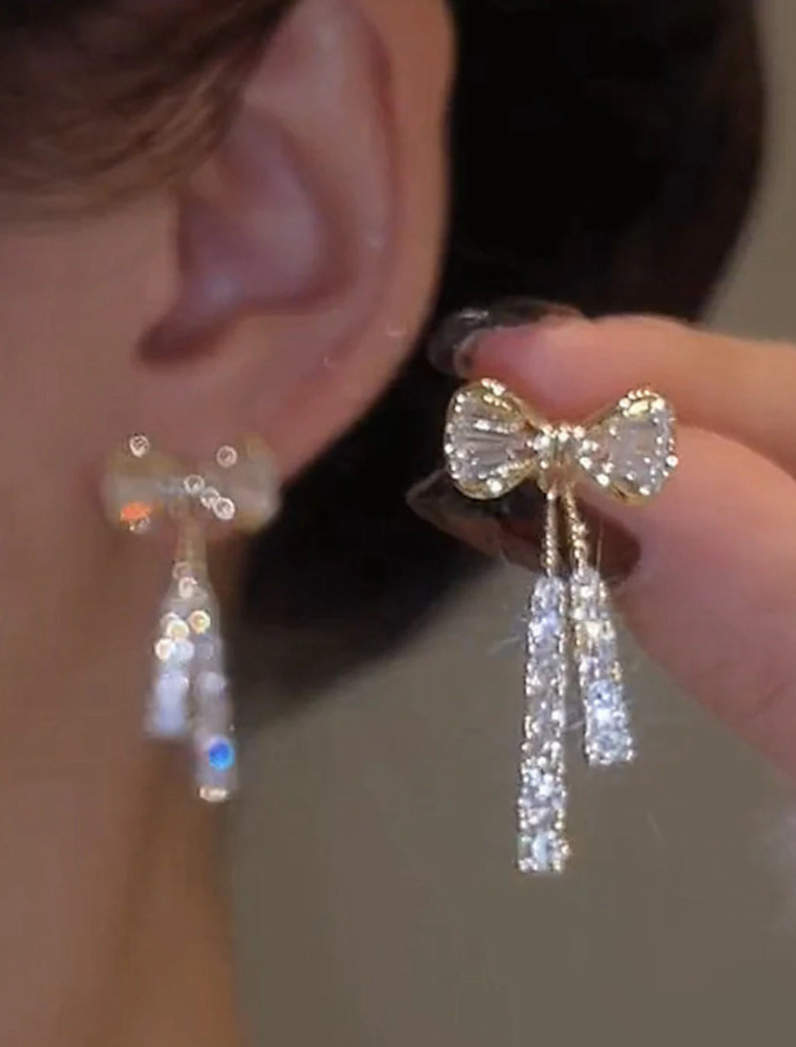 DingJiDress Women's Earrings Fine Jewelry Personalized Silver Earrings Jewelry Gold / White For Gift Festival 1 Pair