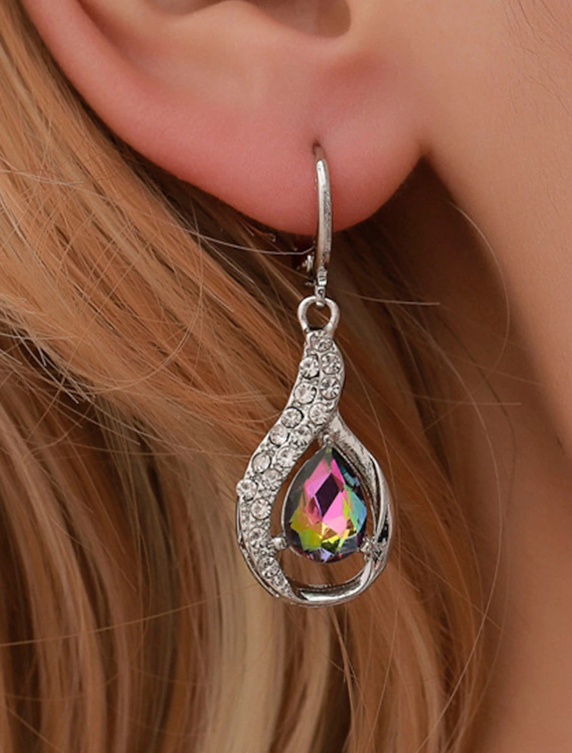 DingJiDress Women's Earrings Fine Jewelry Classic Personalized Stylish Silver Earrings Jewelry Gold / White For Gift Festival 1 Pair