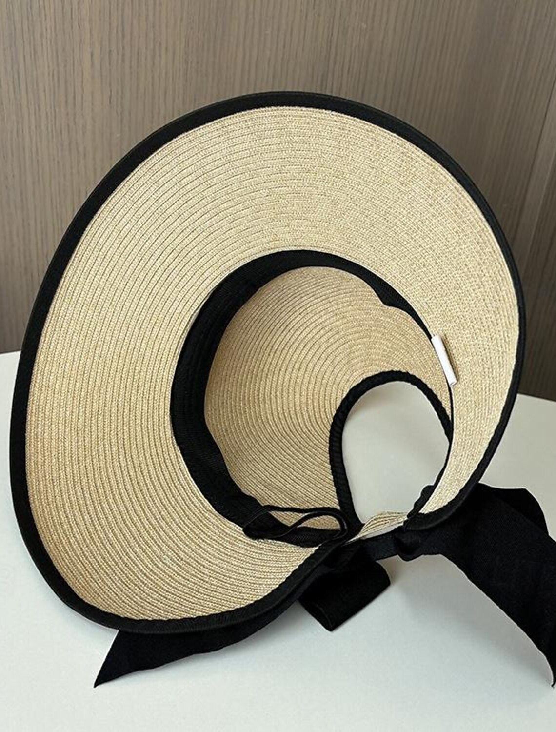 DingJiDress Hats Headwear Bucket Hat Straw Hat Sun Hat Casual Holiday Elegant Retro With Bowknot Pure Color Headpiece Headwear