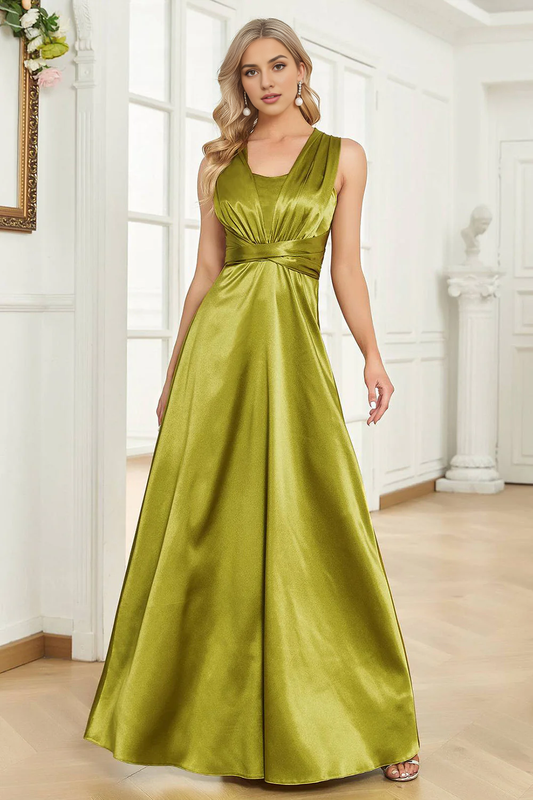 DingJiDress High Quality Dress Evening Dress Elegant A Line Halter Pleated Sleeveless Long Prom Dress