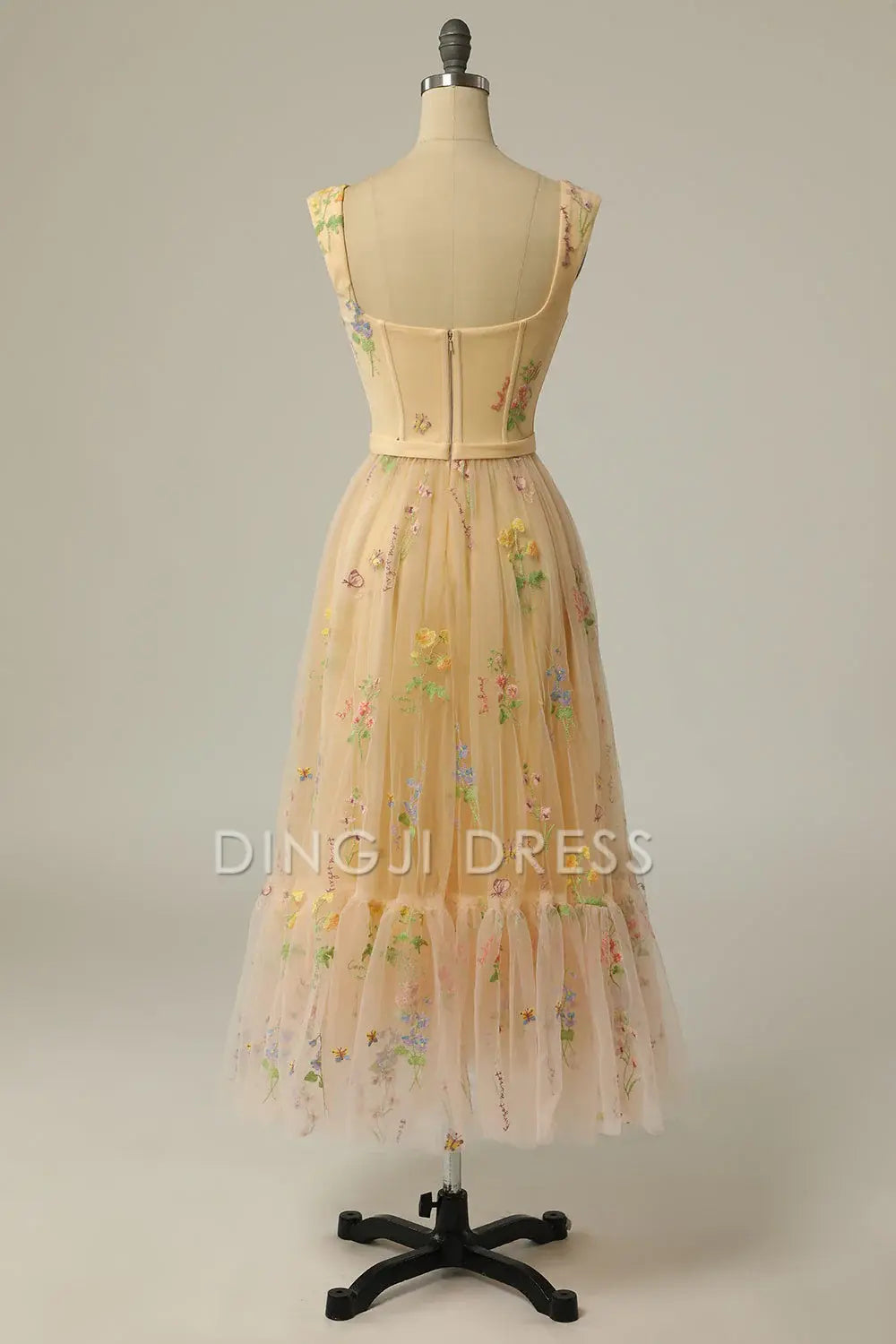 DingJiDress High Quality Dress Evening Dress Exquisite A Line Sweetheart Embroidery Fantastic Long Prom Dress