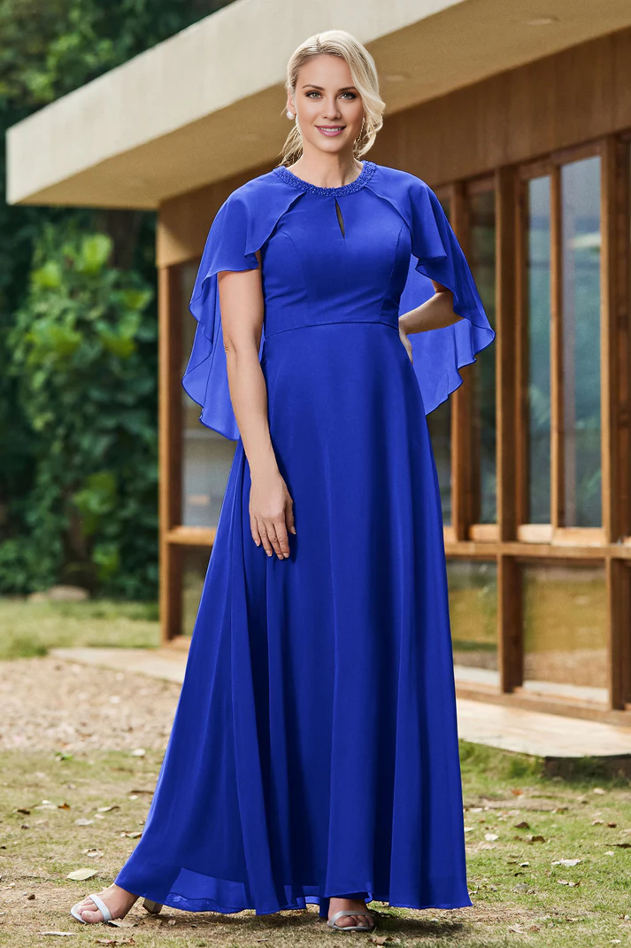 DingJiDress Mother of the Bride Dresses Flutter Sleeves Chiffon A-Line Ruched High Quality Dress Fashion Elegant Dresses Wedding Guests Dresses