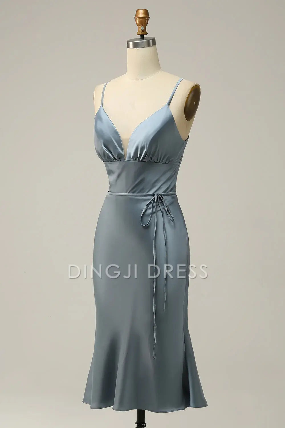 DingJiDress High Quality Dress Simple Sheath Spaghetti Strap Sweetheart Short Skirt Prom Dress