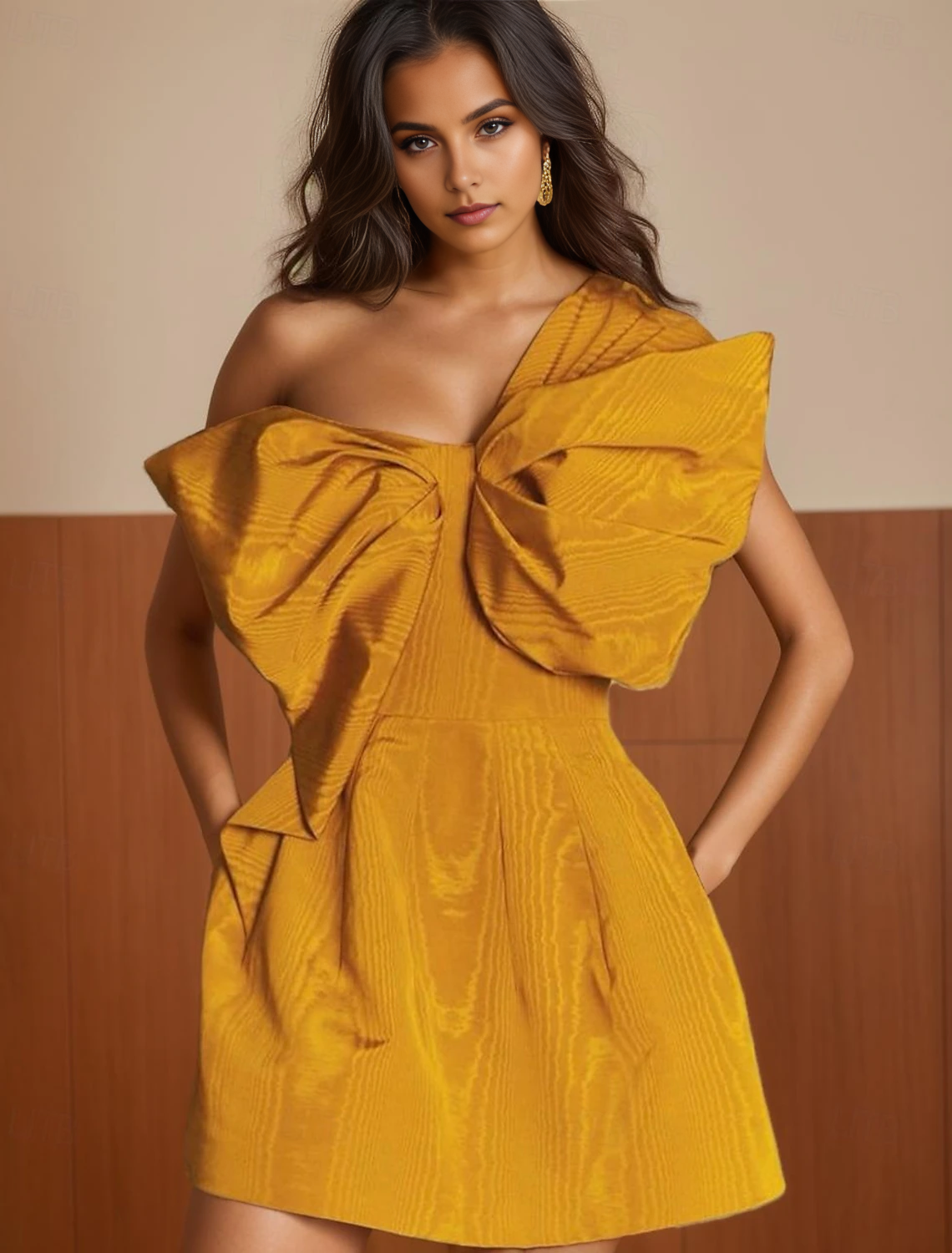 DingJiDress Hot Sale Short Prom Dress High Fashion Ball Gown A-Line Elegant Dress Formal Sleeveless One Shoulder with Bow(s) Unique New Homecoming Dress