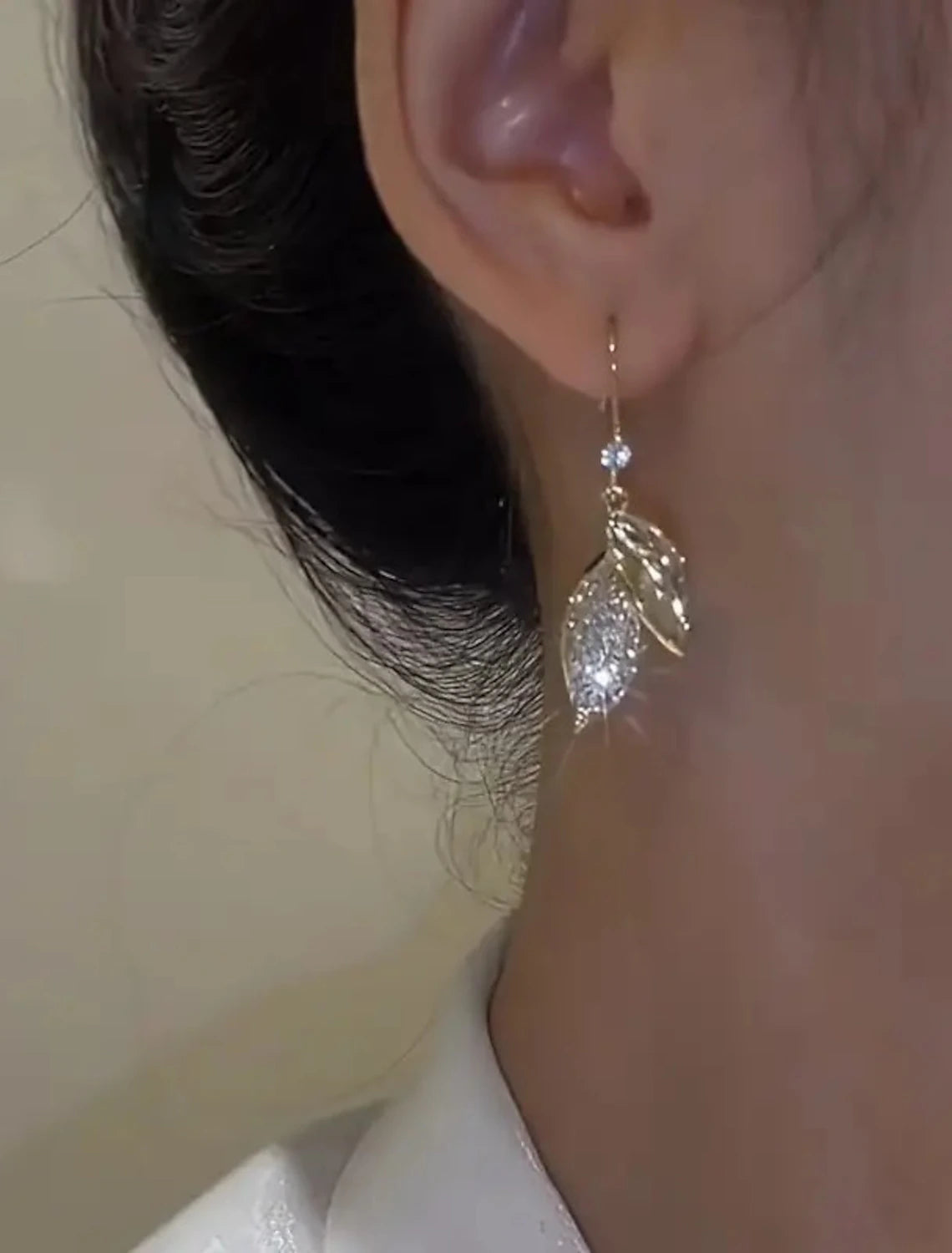 DingJiDress Women‘ Drop Earring Fine Jewelry tylih imple Earring Jewelry Gold For Fall Wedding Party 1 Pair