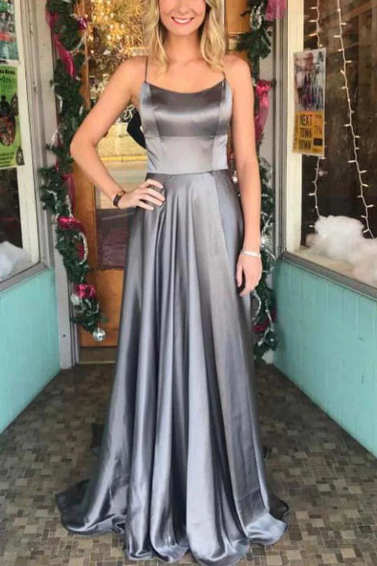 DingJiDress Beautiful Prom Dresses Long A-Line Spaghetti Straps