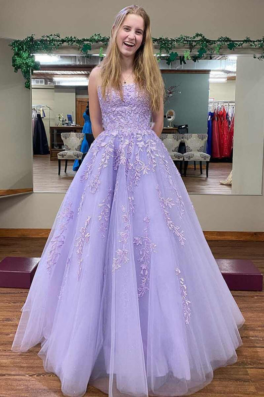 DingJiDress Long Evening Dress Lace Up Back Black Straps Floor Length Prom Dress With Appliques