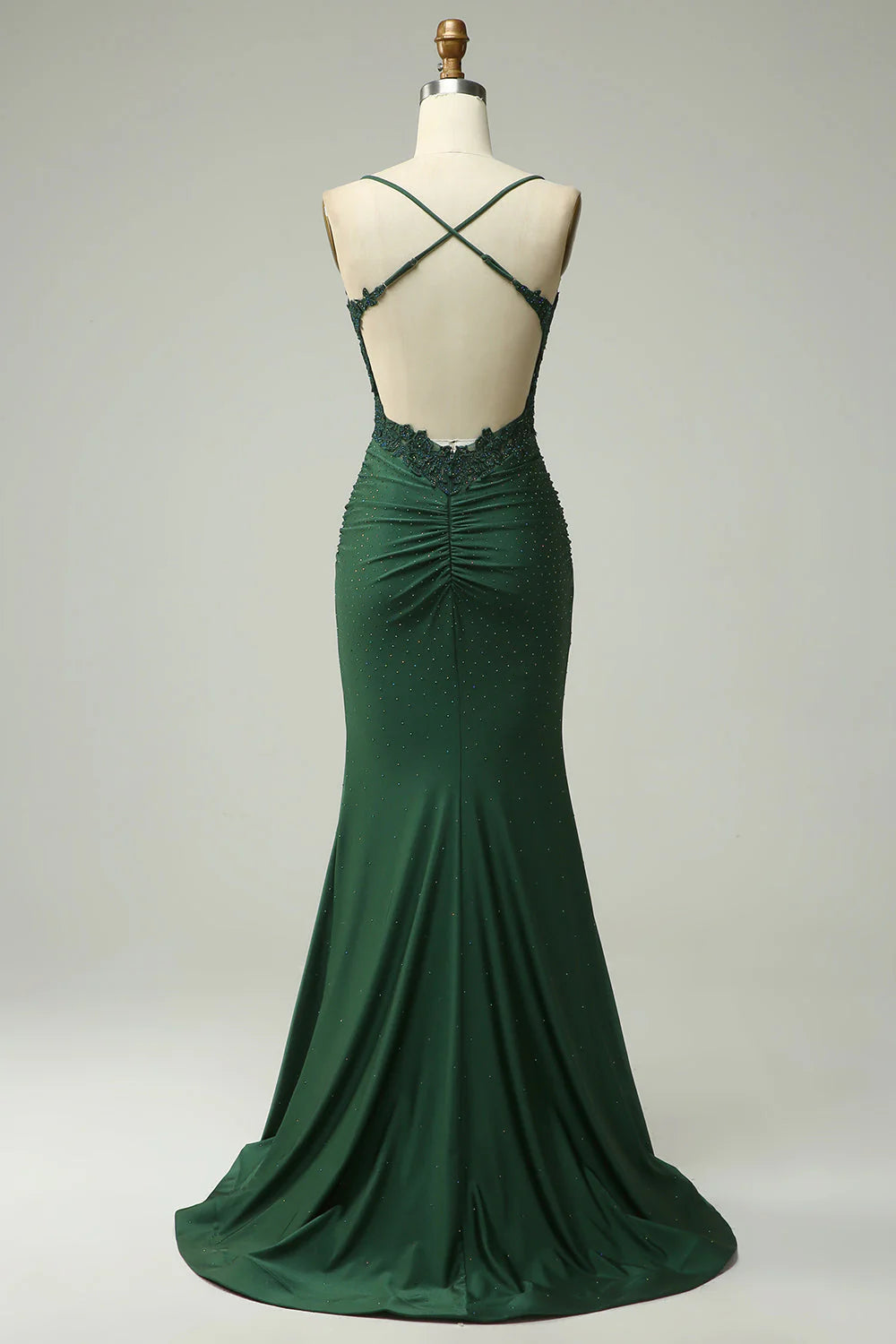 DingJiDress Trendy Mermaid Halter Neck Royal Blue Long Prom Dress with Appliques Beading