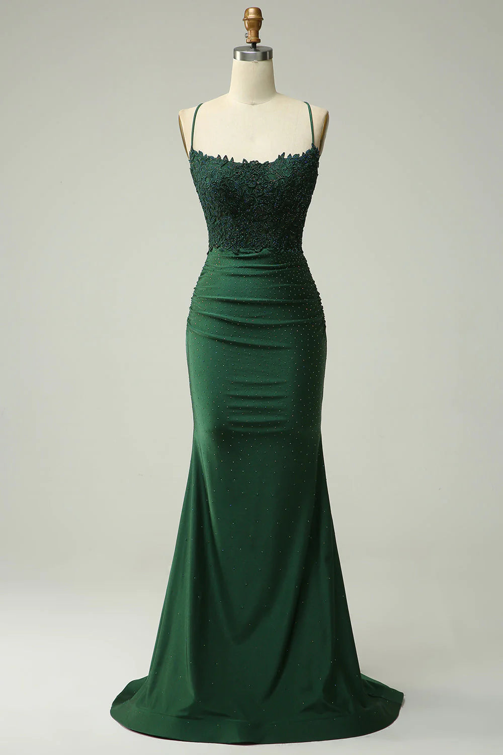 DingJiDress Trendy Mermaid Halter Neck Royal Blue Long Prom Dress with Appliques Beading
