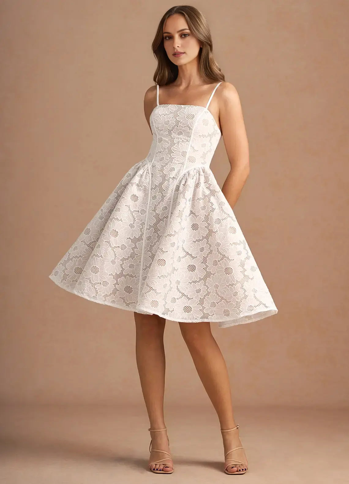 DingJiDress Short Prom Dress Lace A Line Straight Neckline Spaghetti Strap Elegant Hot Sale Homecoming Dress