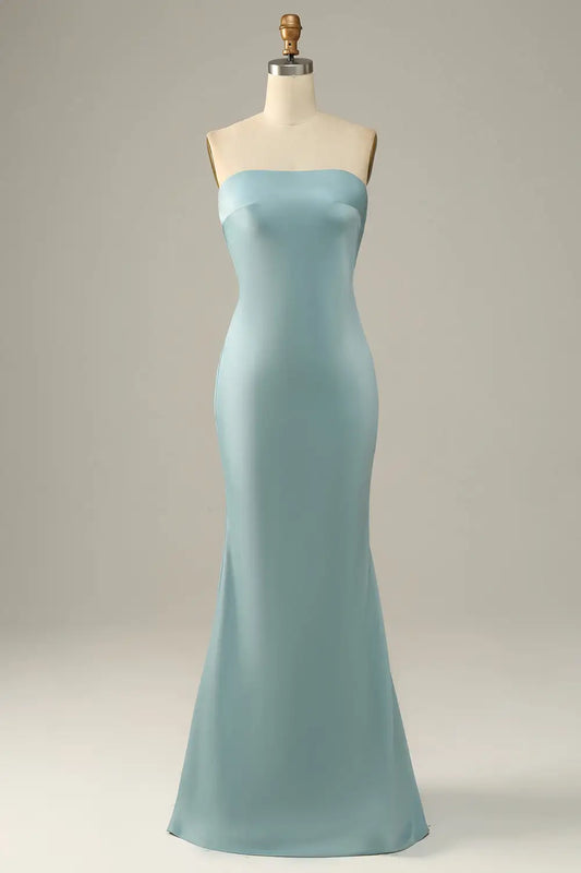DingJiDress Hot Sale Prom Dress Mermaid Strapless Backless Elegant Simple Formal Dresses