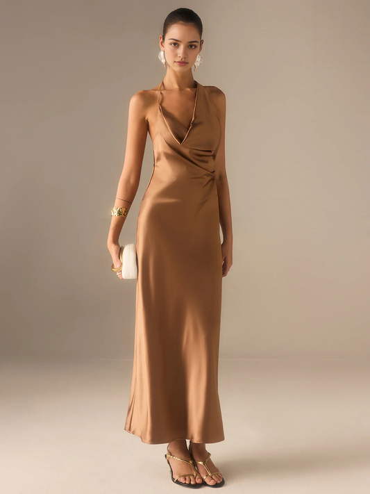 DingJiDress Party Dress Sheath/Column Halter-Neck Backless Sexy Dress Hot Sale Prom Dress