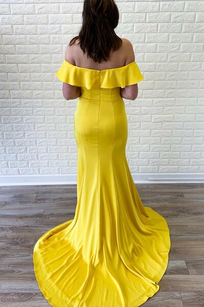 DingJiDress Prom Dresses Off The Shoulder Long Zipper Back Beautiful Mermaid