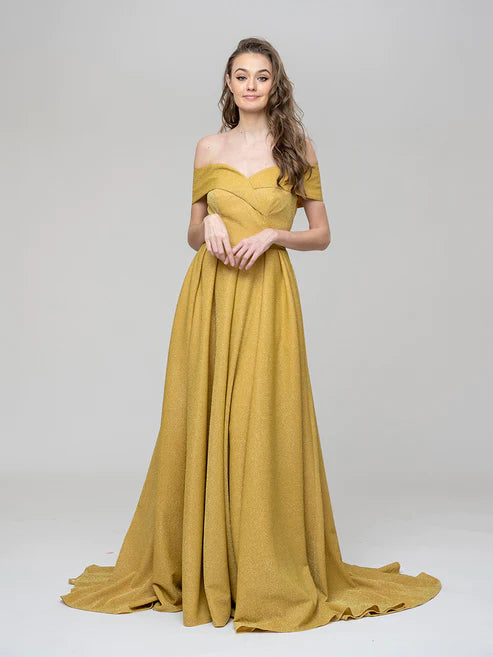 DingJiDress Off The Shoulder Sweetheart A Line Long Prom Dresses