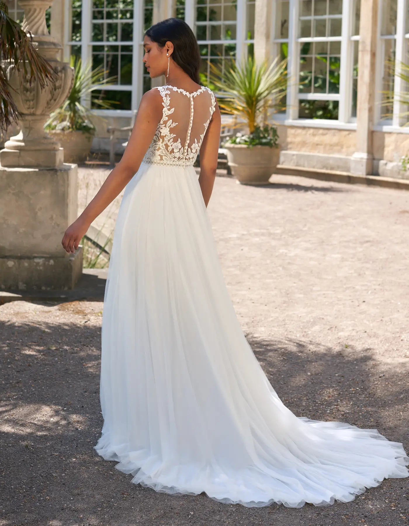 DingJiDress an ultra soft illusion bodice boho gown