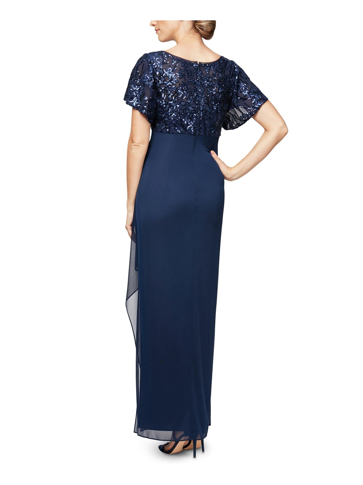 DingJiDress Mother of the Bride or Groom Dresses Sequin Bodice Long Dress Elegant Wedding Guests Dresses