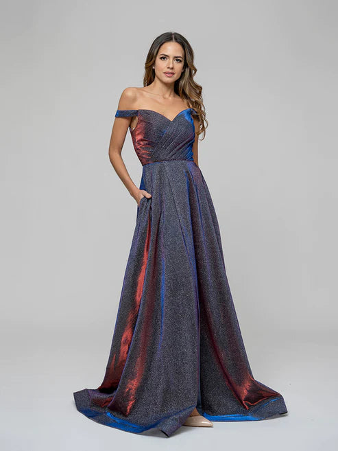 DingJiDress A Line Off The Shoulder Formal Party Prom Dresses