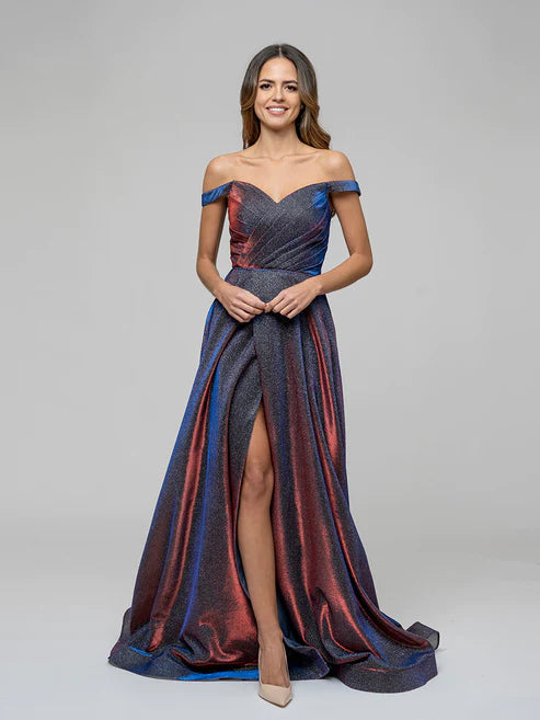 DingJiDress A Line Off The Shoulder Formal Party Prom Dresses
