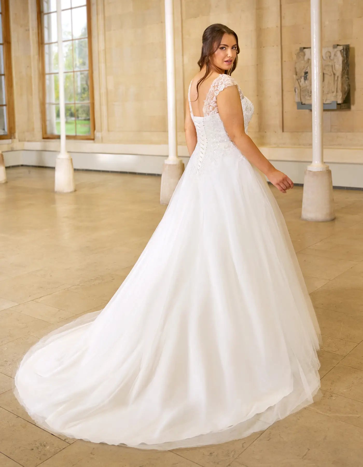 DingJiDress a soft a-line with sequin florals