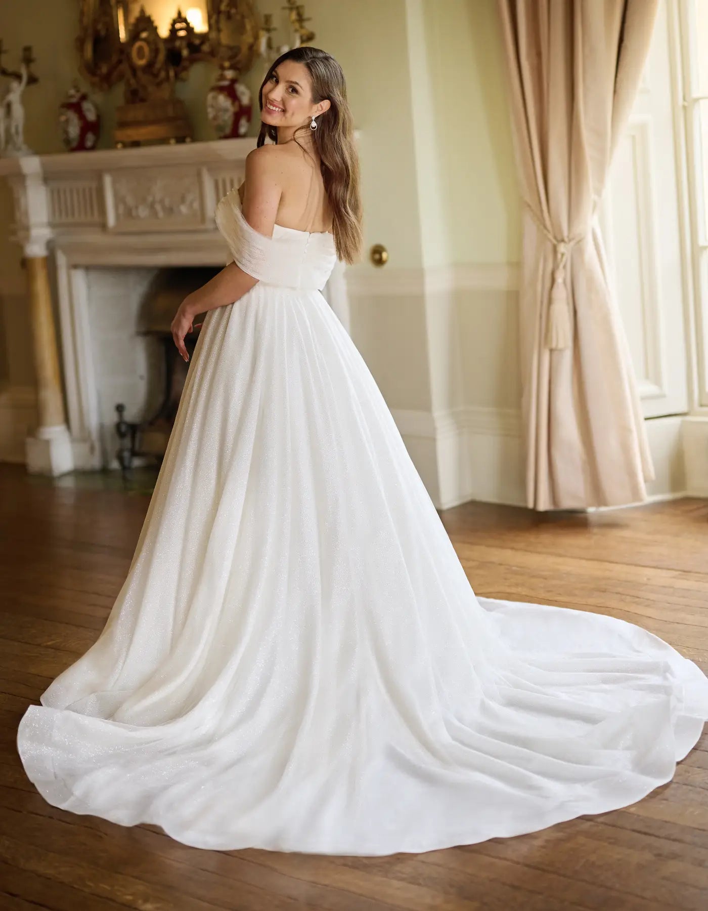 DingJiDress a rainbow glitter a-line