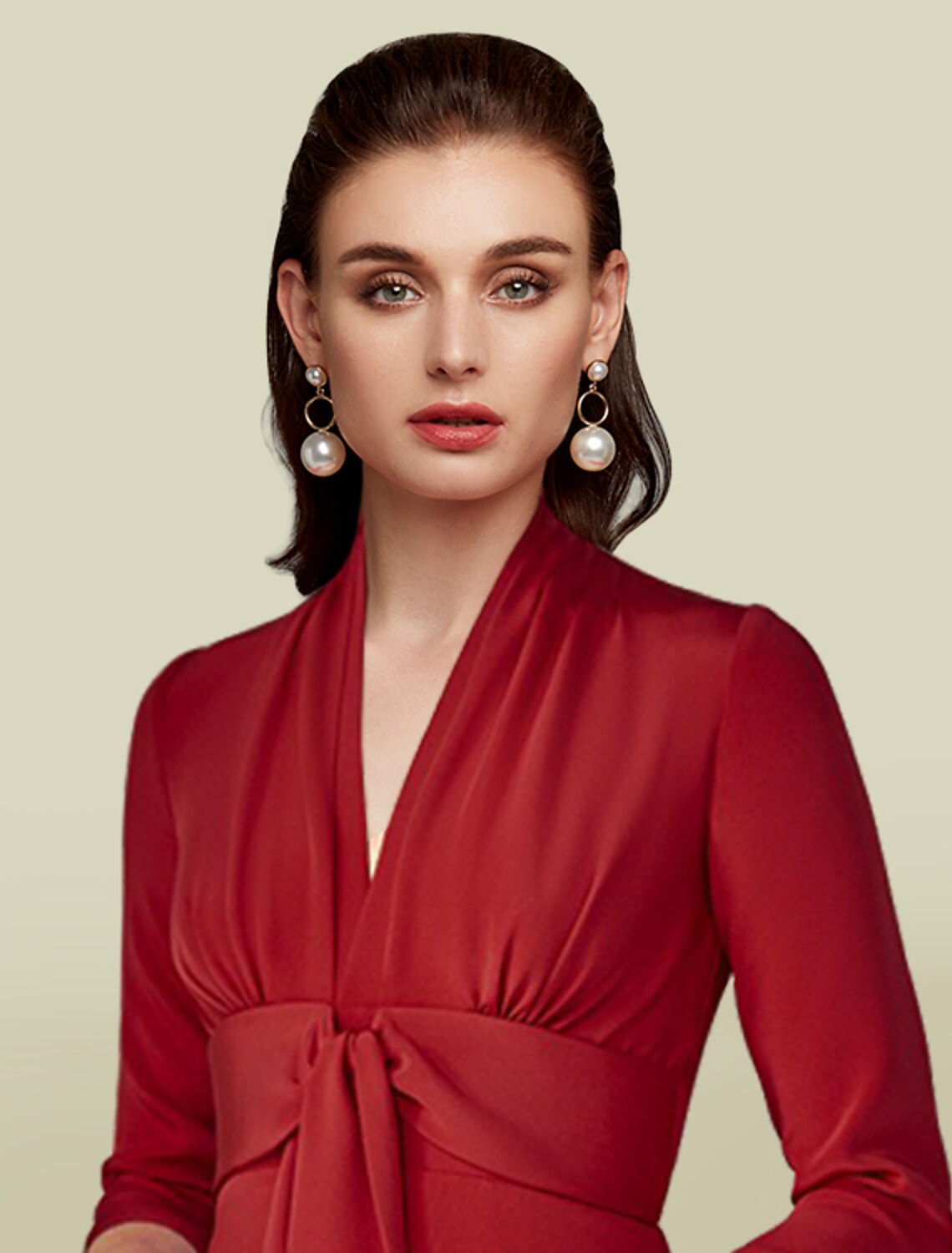 A-Line Mother of the Bride Dress Elegant V Neck Floor Length Charmeuse Sleeve with Ruching