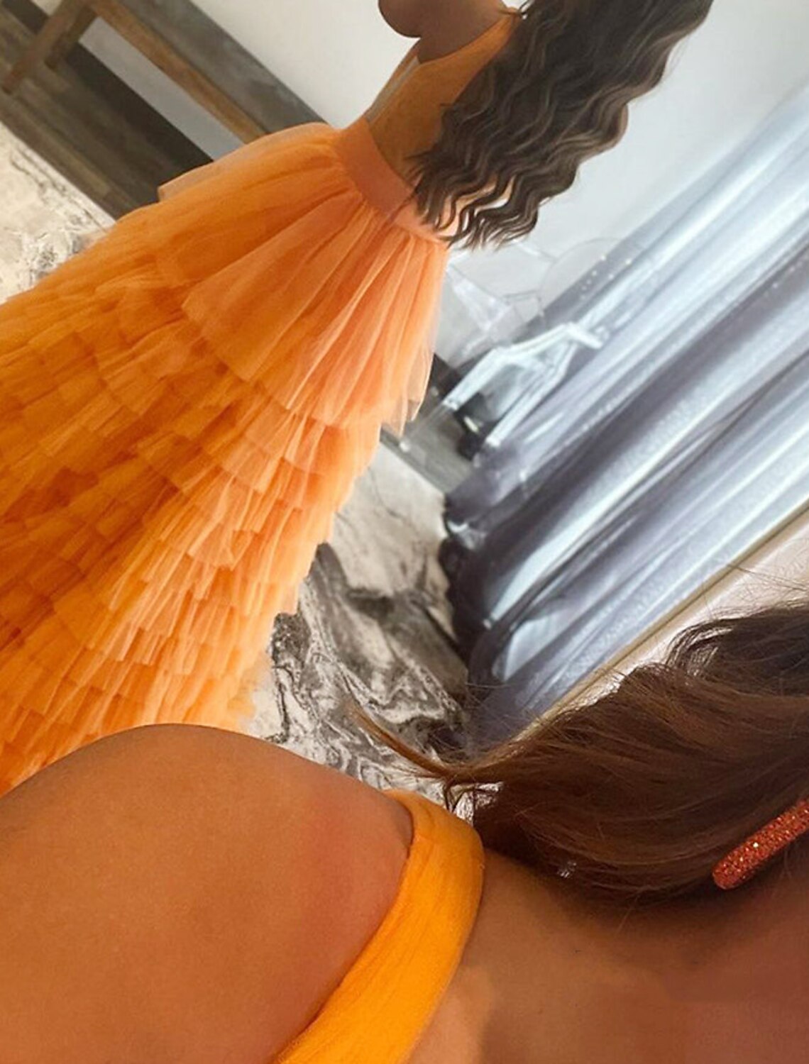 Ball Gown Evening Gown Elegant Dress Quinceanera Birthday Floor Length Sleeveless V Neck Tulle with Pleats