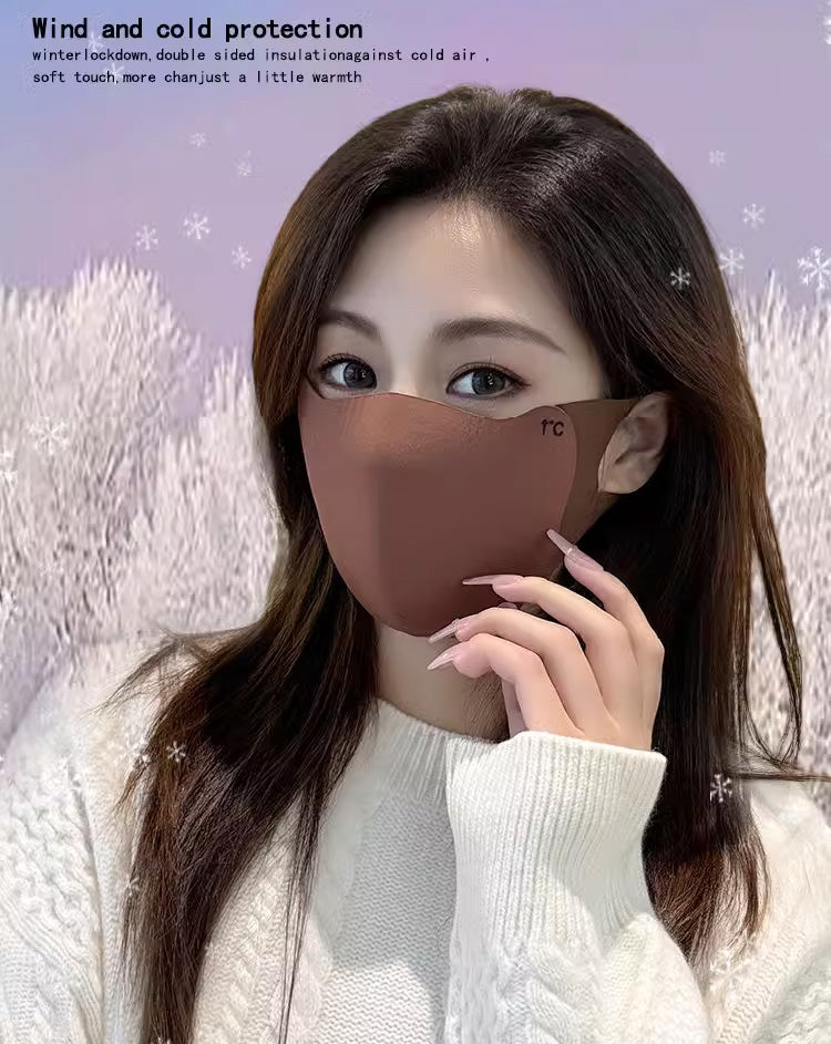 DingJiDress Maillard Mask Autumn/Winter Warm Mask Riding Windproof and Cold Keeping Mask 1 piece