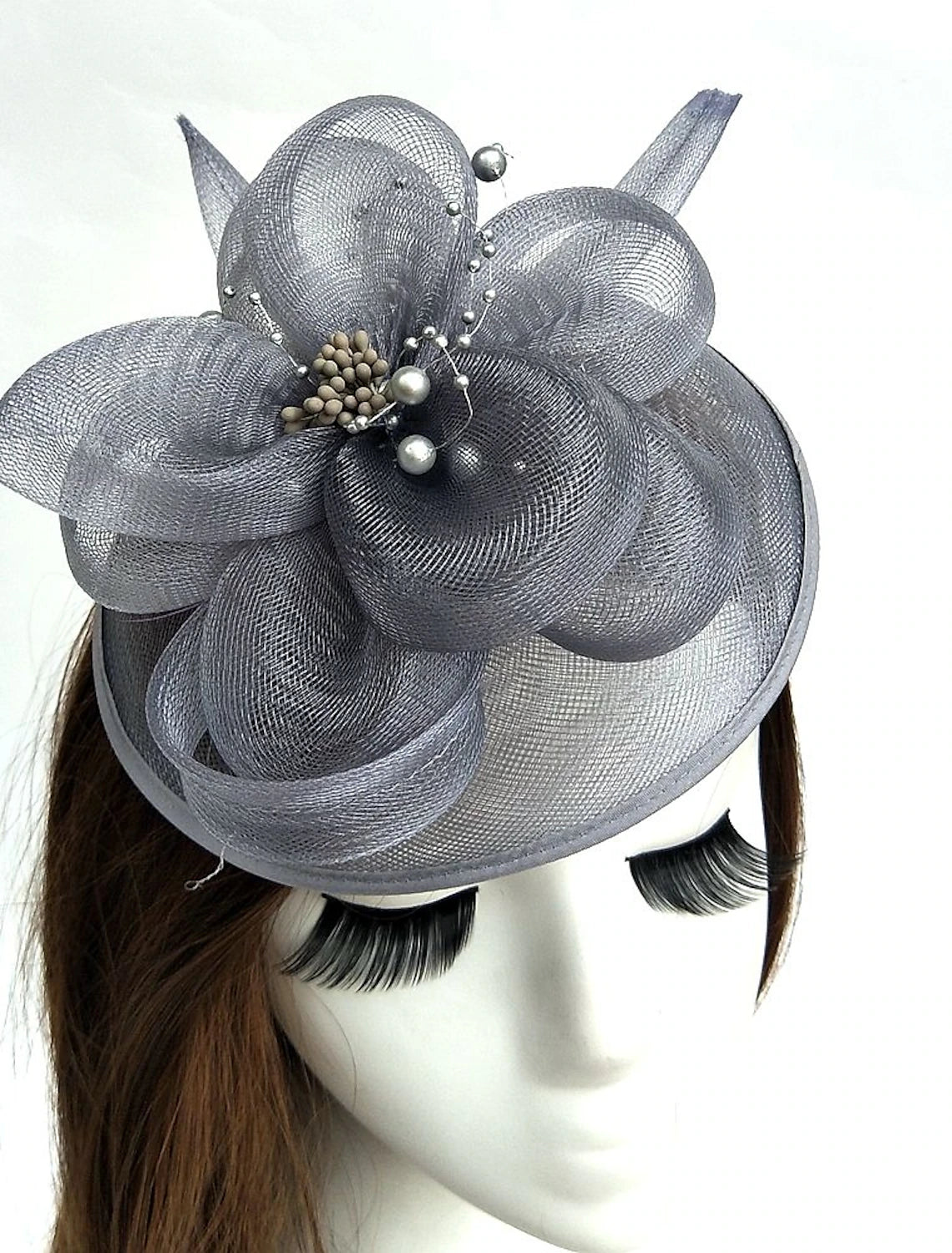 DingJiDress Net Fascinators Kentucky Derby Hat/ Birdcage Veils with 1 Piece Wedding / Special Occasion / Tea Party Headpiece