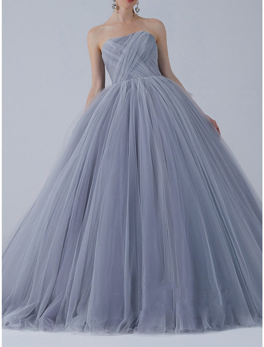 Ball Gown Prom Dresses Luxurious Dress Quinceanera Prom Sweep / Brush Train Short Sleeve Off Shoulder Organza with Bow(s) Pleats