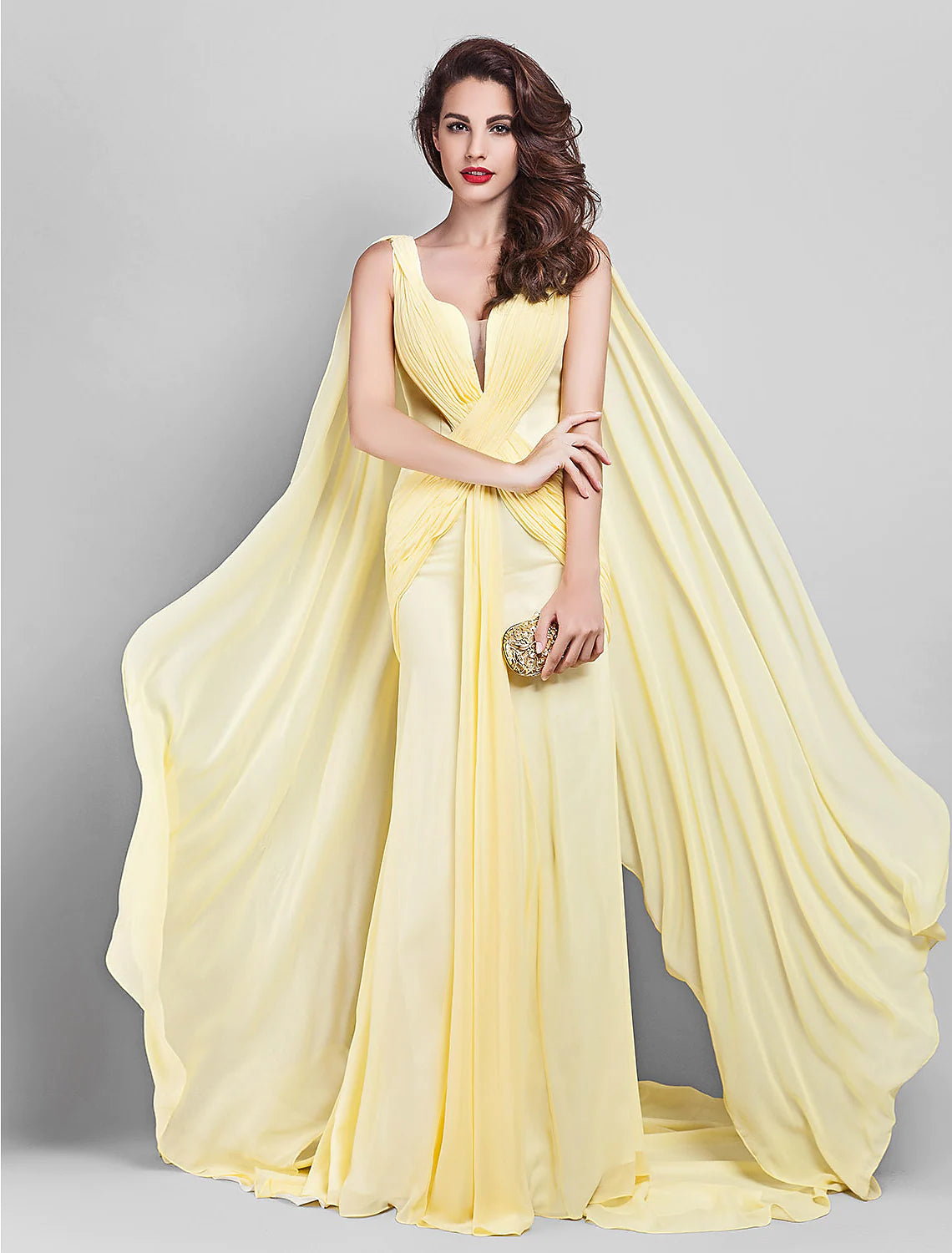 Elegant Dress Wedding Guest Sleeveless Neck V Back Criss Cross Side