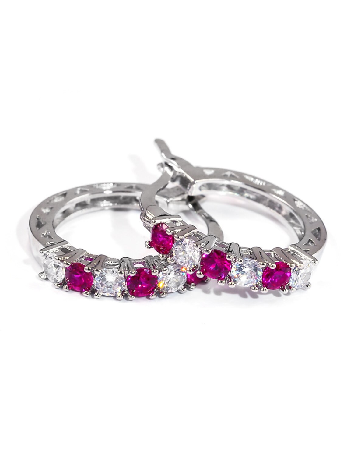 DingJiDress Women's Earrings Fine Jewelry Precious Stylish Simple Earrings Jewelry Blue / Purple / Fuchsia For Gift Festival 1 Pair