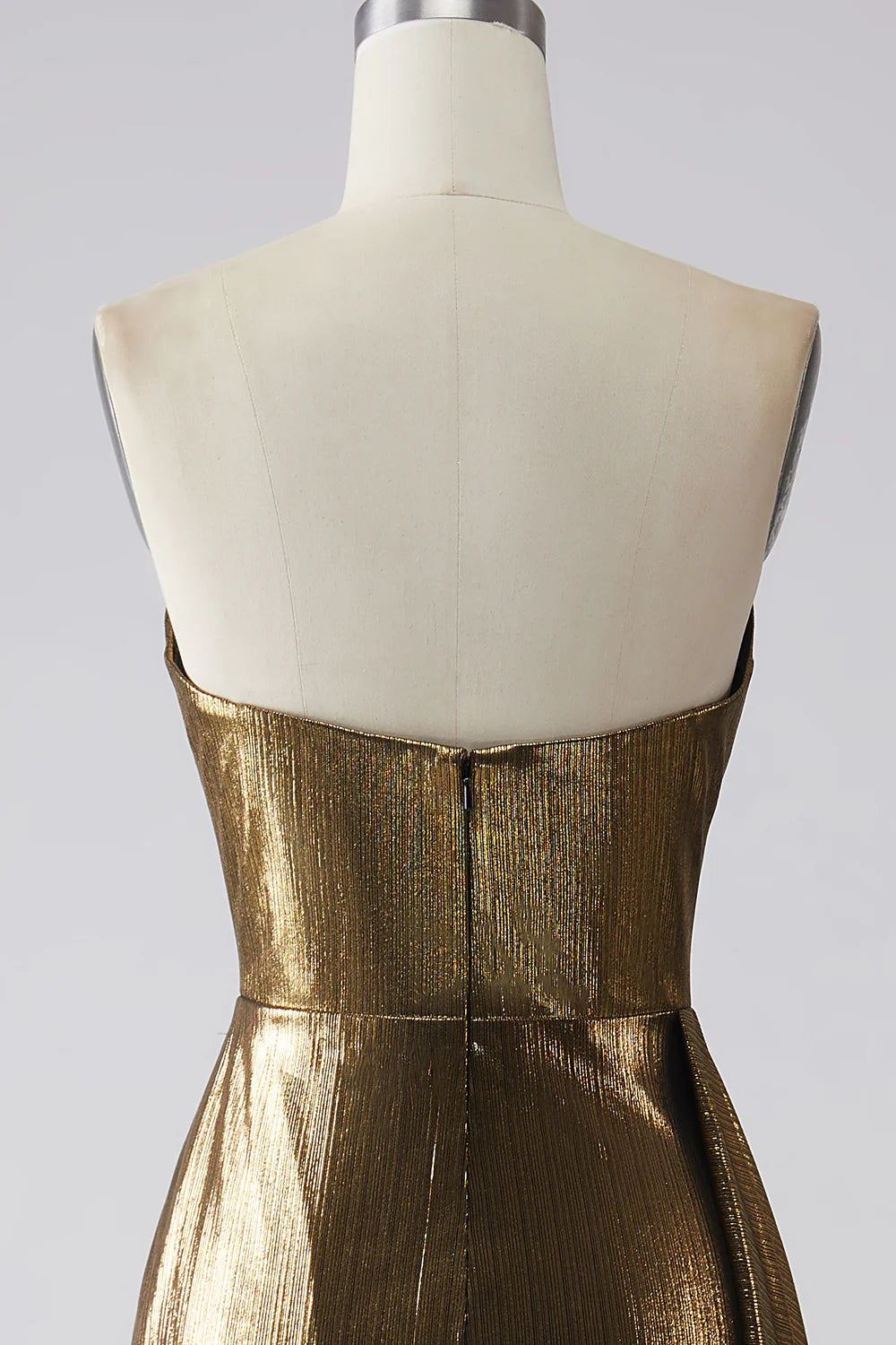 DingJiDress Sparkly Mermaid Golden Long Prom Dress with Slit