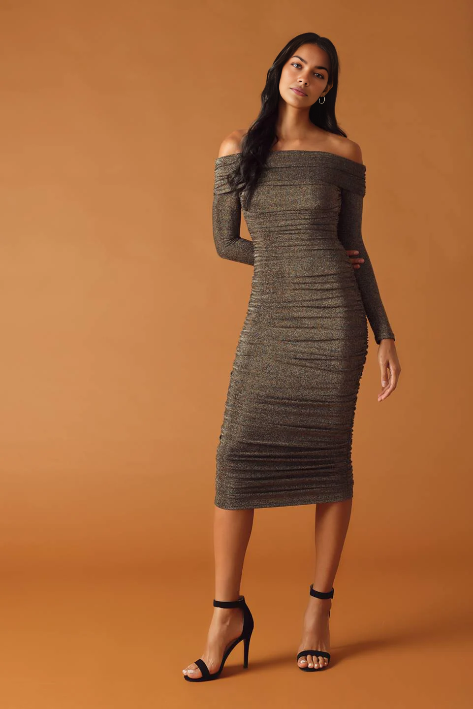 DingJiDress November December Wedding Guest Dress Long Sleeves Cultivate oneself Simple Formal Party Dress