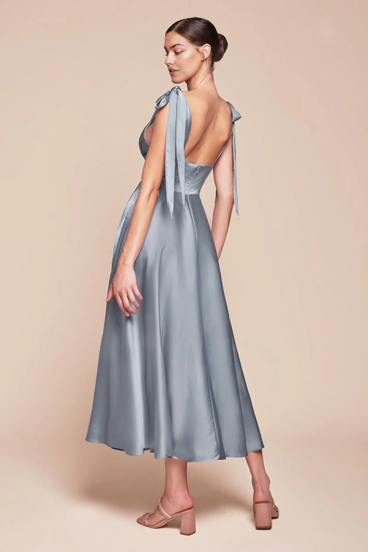 DingJiDress November December Wedding Guest Dress Deep V Neck Lace up Long Backless Elegant Formal Party Dress