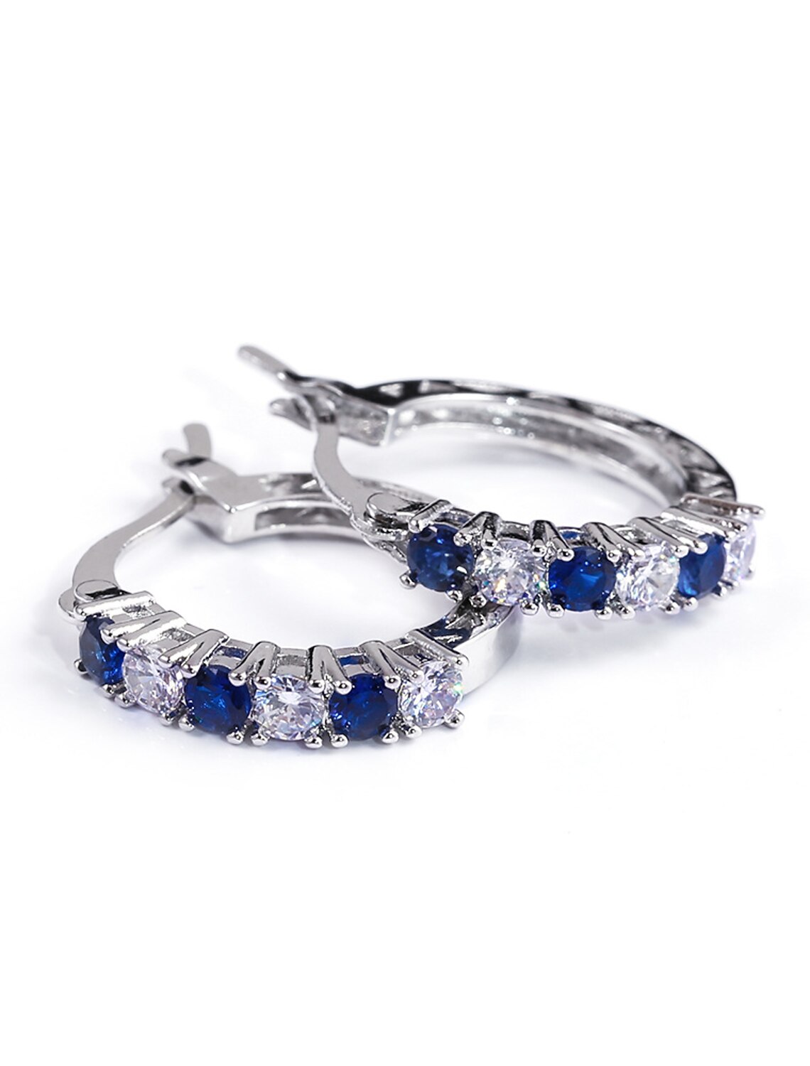 DingJiDress Women's Earrings Fine Jewelry Precious Stylish Simple Earrings Jewelry Blue / Purple / Fuchsia For Gift Festival 1 Pair