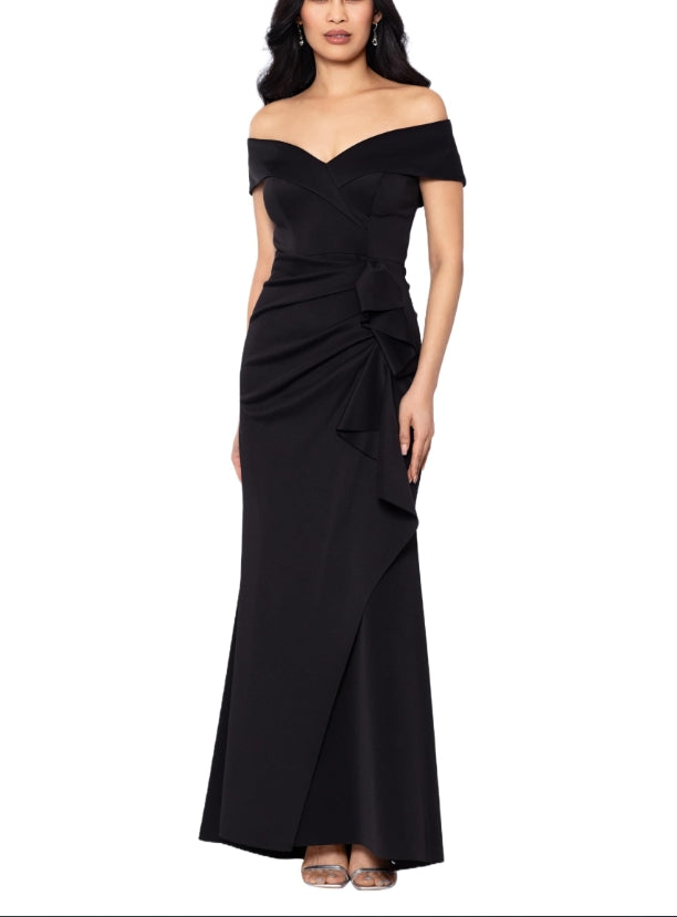 DingJiDress Mother of the Groom / Bride Dresses Long Off Shoulder Sweetheart Neck Side Ruffle Gown Formal Dresses Wedding Guest Dress