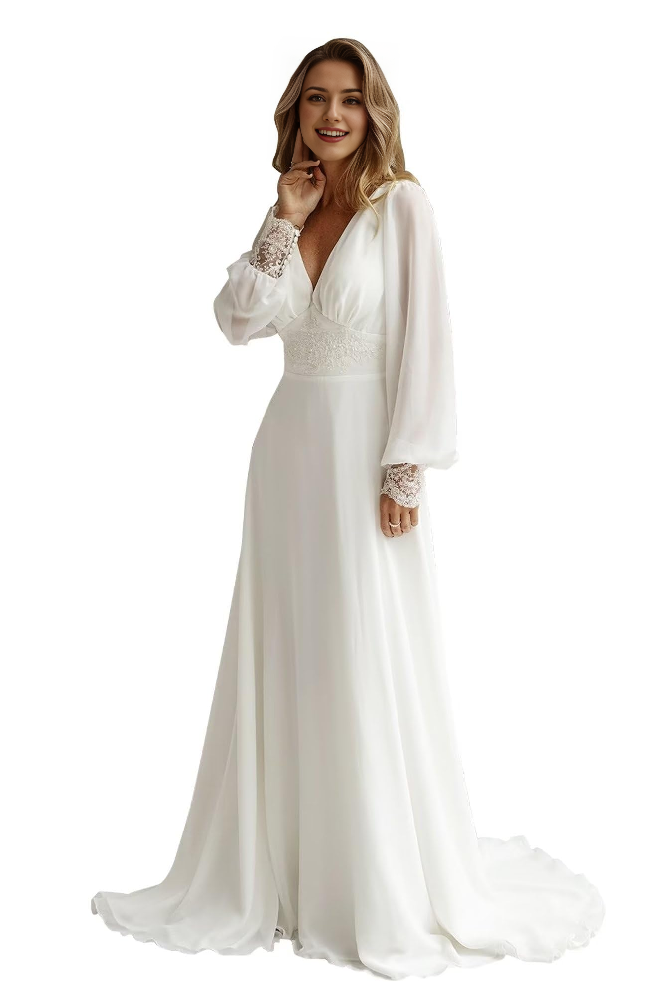 DingJiDress Wedding Dress Princess Lace Off Shoulder Long Sleeves Luxury Ball Gown Bridal Dresses Formal Women's Dresses