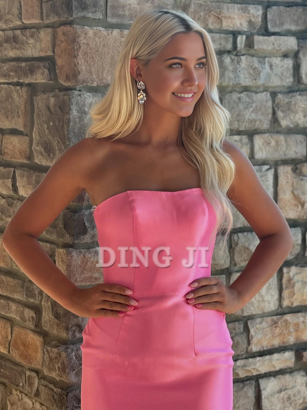 DingJiDress Evening Dress Mermaid Cultivate oneself Strapless layering Prom Dresses Side Fork Exquisite Formal Women's Dresses Wedding Guest Dresses