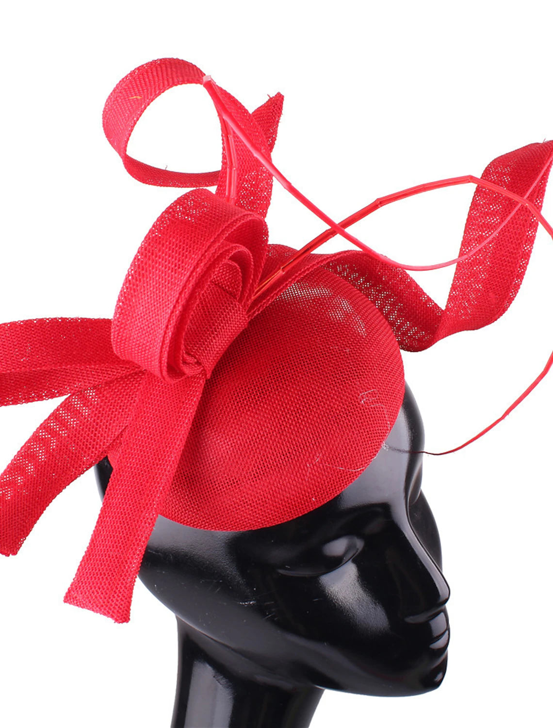 DingJiDress Fascinators Faux Linen Wedding Kentucky Derby Cocktail Royal Astcot Fashion Vintage With Bowknot Headpiece Headwear