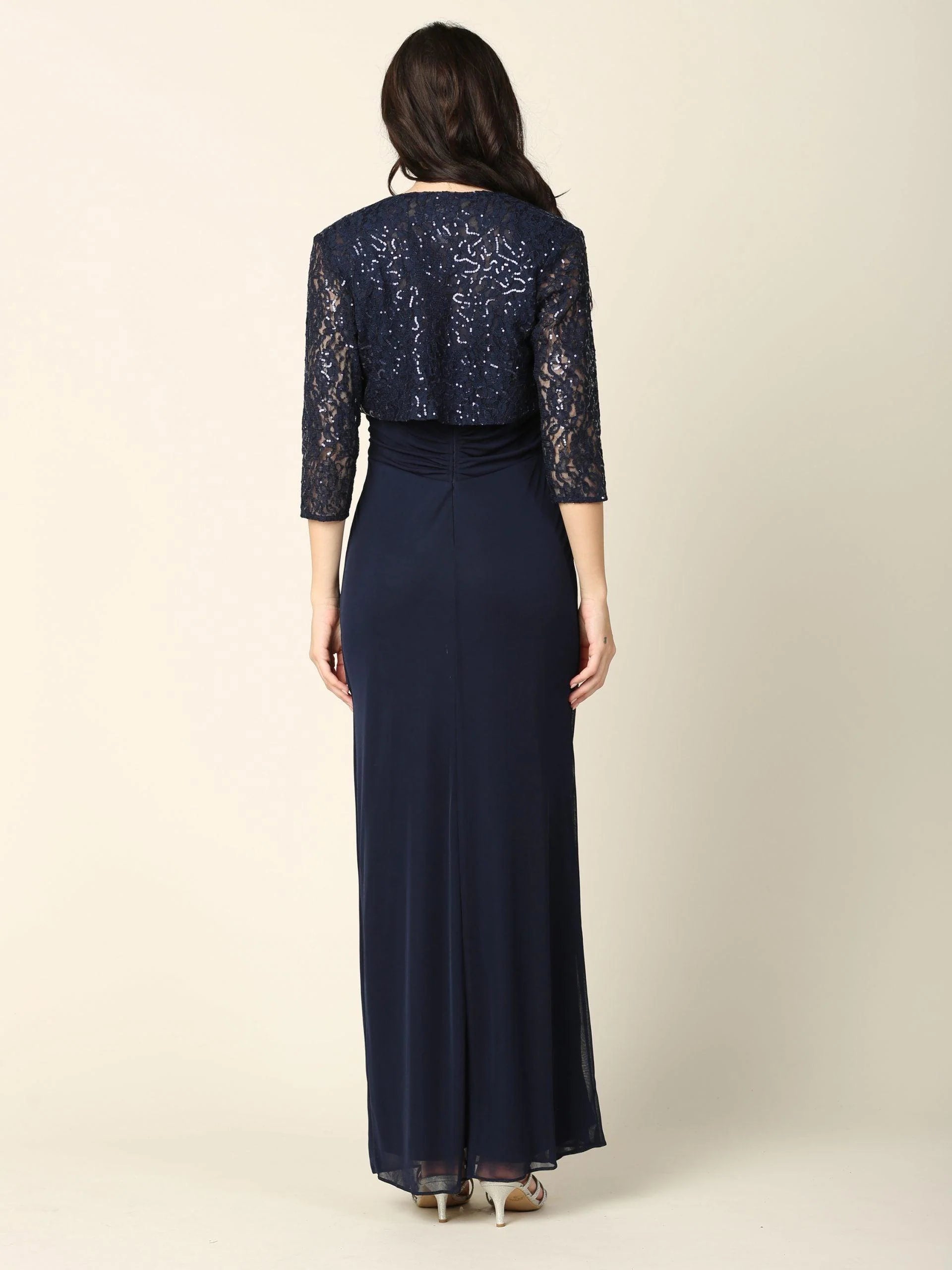 DingJiDress Evening Dress Elegant Sweetheart Neckline 2 Piece Jacket 3/4 Sleeve Fashion Mother Of The Bride Dress