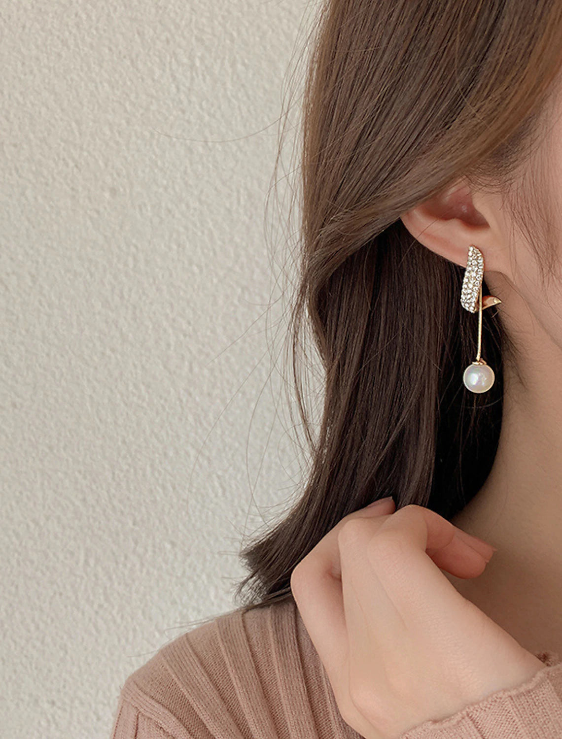 DingJiDress Women's Pearl Jewelry Classic Precious Stylish Simple Earrings Jewelry White For Wedding Party 1 Pair