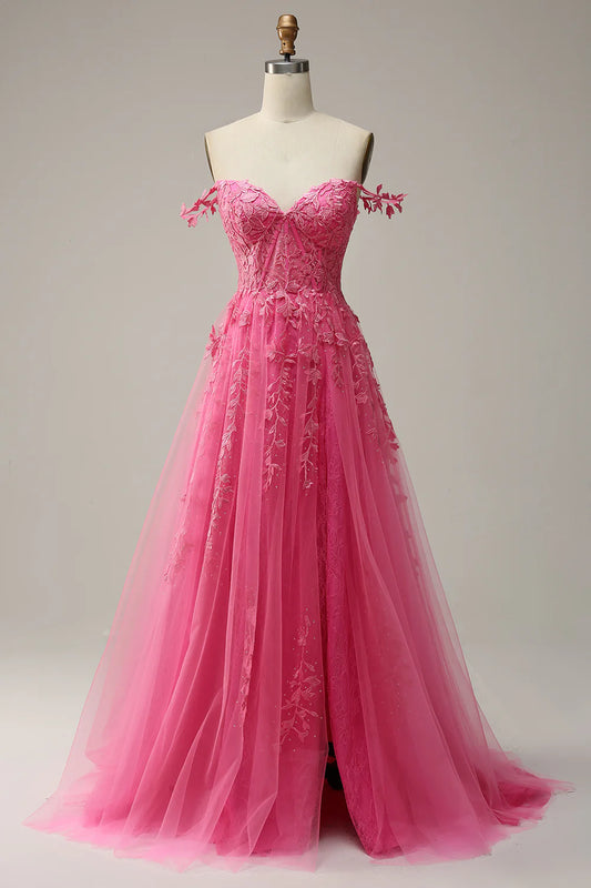 DingJiDress High Quality Dress Exquisite A Line Sweetheart Spaghetti Straps Fashion With Appliques Prom Dress