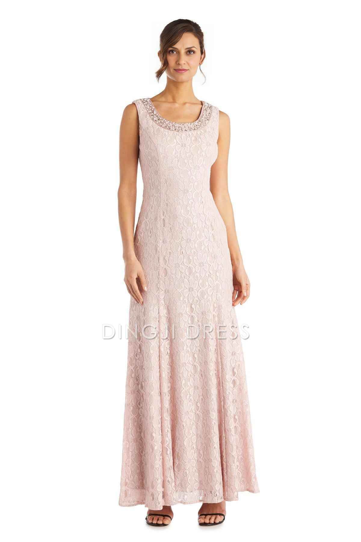 DingJiDress Evening Dress Elegant Mermaid two Piece Lace Long Mother Of The Bride Dress