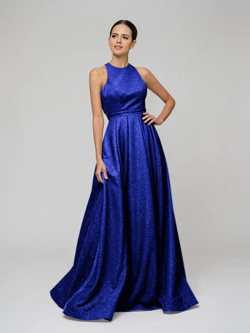 DingJiDress Floor Length Sparkly A Line Formal Party Prom Dresses Princess Ball-Gown