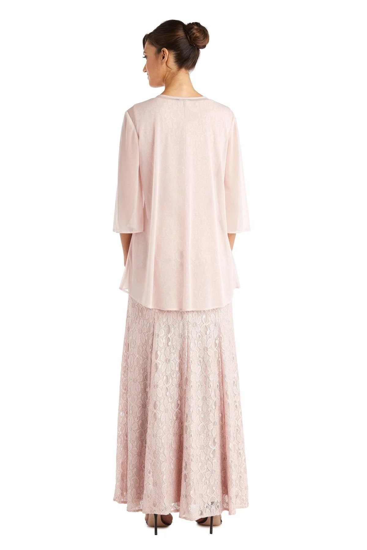 DingJiDress Evening Dress Elegant Mermaid two Piece Lace Long Mother Of The Bride Dress