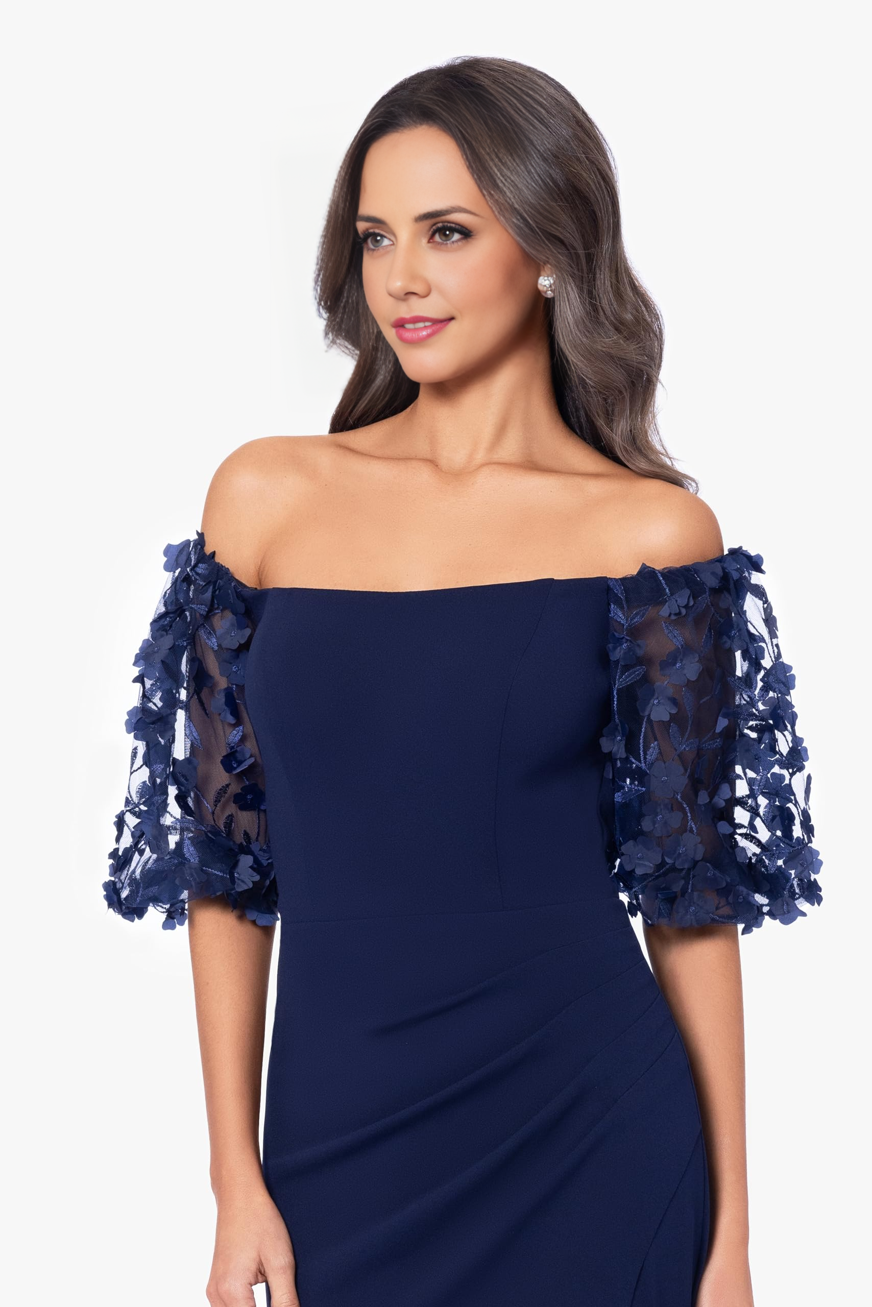 DingJiDress Mother of the Groom / Bride Dresses Women's Illusion Sleeve Off The Shoulder Long Dress Formal Dresses Wedding Guest Dress